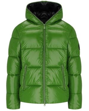 Save The Duck Edgard Green Hooded Padded Jacket