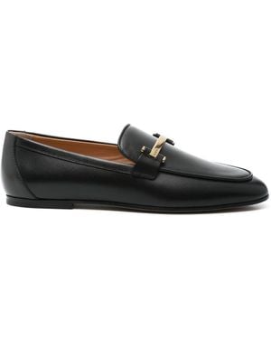 Tod's Leather Loafers - Black