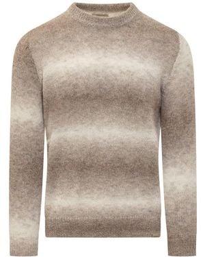 Woolrich Alpaca-Blend Ombre Knit Sweater - Gray