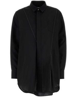 Sacai Polyester Blend Shirt - Black