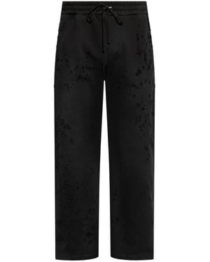 Amiri "Ma Shotgun Embroidered" Straight Sweatpant - Black