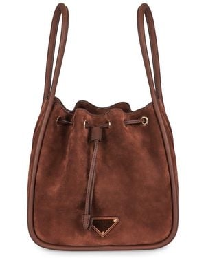 Prada Darling Mini Bucket Bag - Brown