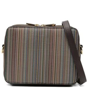 Paul Smith Signature Stripe Camera Bag - Gray