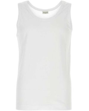 Dries Van Noten Cotton Helio Tank Top - White