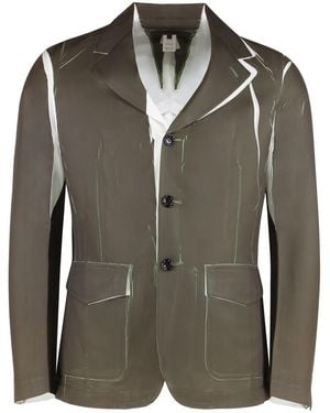 Comme des Garçons Single-Breasted Three-Button Jacket - Green