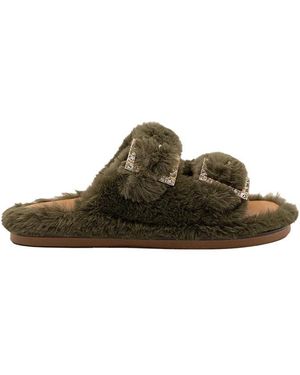 Fur shoes sandals best sale