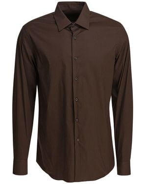 Prada Cotton Shirt - Brown