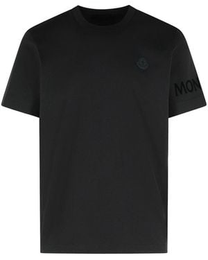 Moncler Cotton T-Shirt - Black