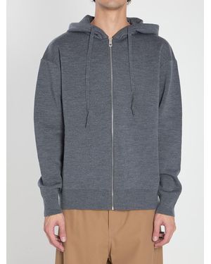 Loewe Anagram Zip Hoodie - Grey
