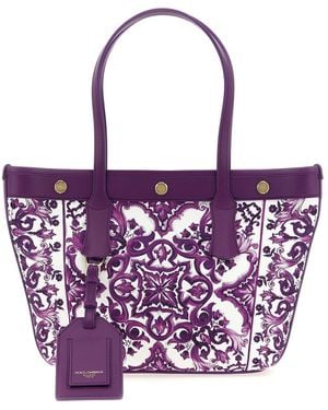 Dolce & Gabbana 'Atene' Shopping Bag - Purple