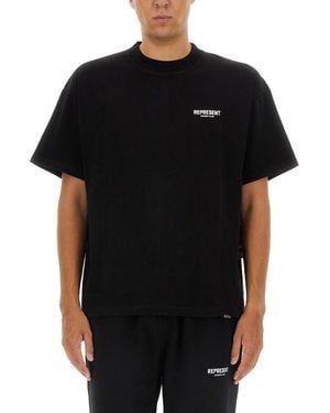 Represent T-Shirt With Logo - Black
