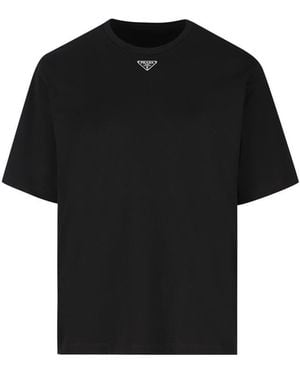 Prada T-shirt And Polo Shirt - Black