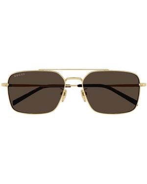 Gucci Gg1957Sa Linea Institutional Logo Sunglasses - Brown