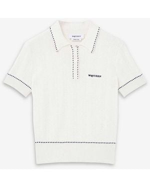 McQueen Knit Polo - White