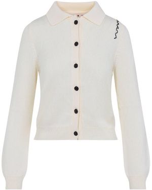 Marni Cotton Cardigan - White