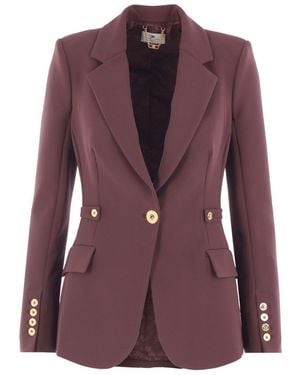 Elisabetta Franchi Jackets - Purple
