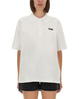 ROTATE BIRGER CHRISTENSEN Cotton Polo - White