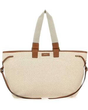 Isabel Marant Raffia Wardy Travel Bag - Natural