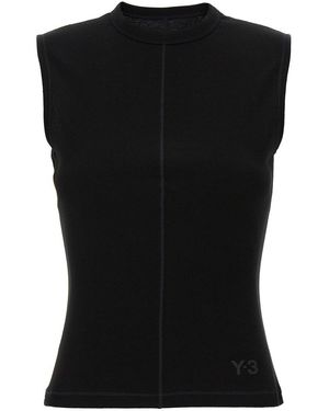 Y-3 Sleeveless Top - Black