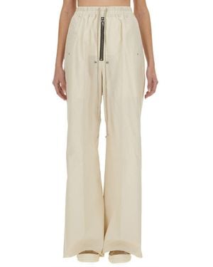 Rick Owens Wide Leg Trousers - Natural