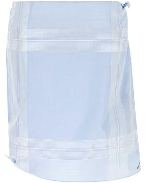 Prada Light Blue Cotton Skirt