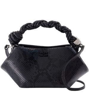 Ganni Bou Mini Snake Purse - Blue