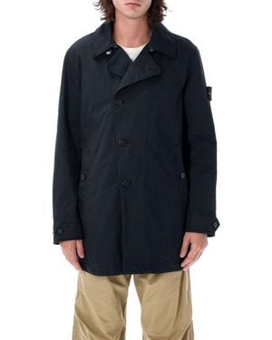 Stone Island David-Tc Trench Coat - Blue