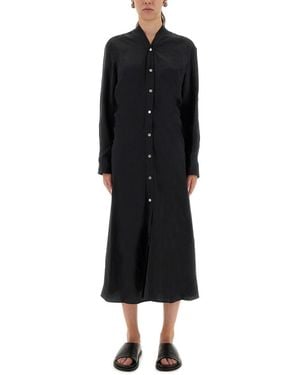 Studio Nicholson "Flower" Midi Dress - Black