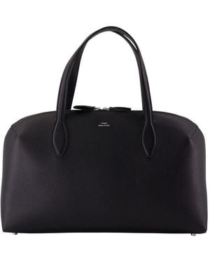 TOTEME Medium Lounge Zip Shopper Bag - Black