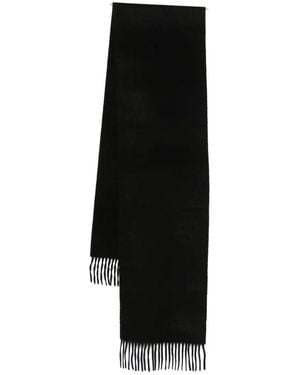 Paul Smith Scarf Plain Cashmere Accessories - Black