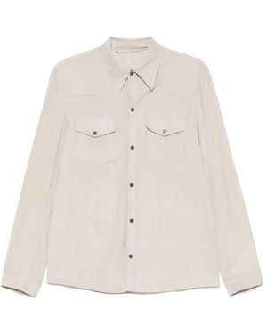 SANTORO Leather Outerwears - Natural