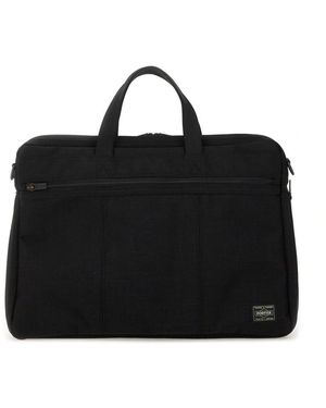 Porter-Yoshida and Co Tension 2Way Briefcase - Black