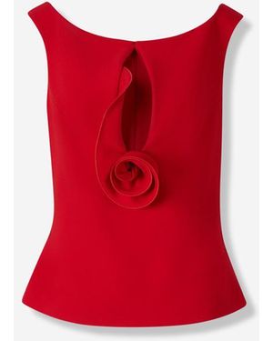 Magda Butrym Floral Top - Red