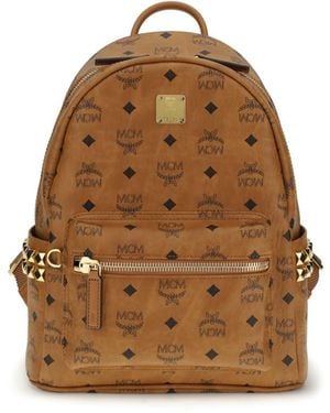 MCM Printed Canvas Small Stark Backpack - Brown