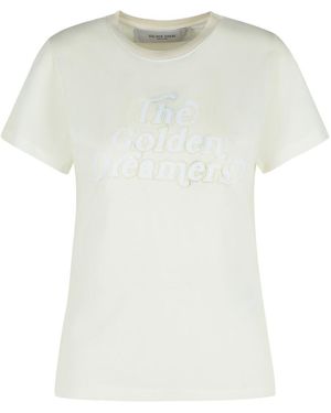 Golden Goose Viscose Blend T-Shirt - White