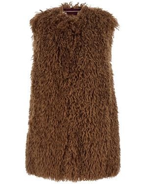 The Seafarer 'Monny' Vest With Open Front - Brown