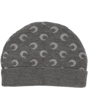 Marine Serre Cap With Logo - Gray