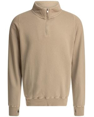 Nonnative Cotton Half-Zip Sweatshirt - Natural