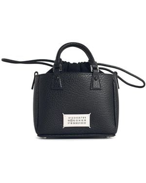 Maison Margiela '5Ac Tote Horizontal' Leather Bag - Blue