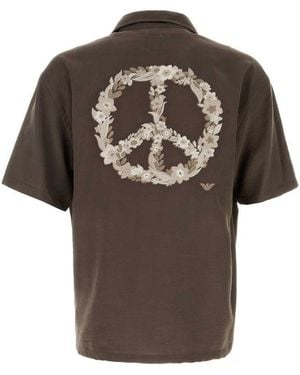 Emporio Armani Shirts - Brown