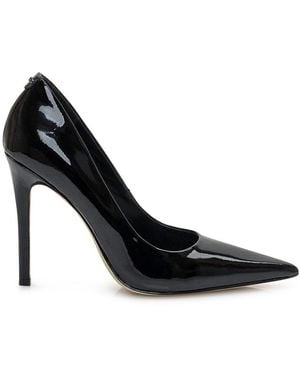 Michael Kors Black Pointed Pumps In Patent Leather