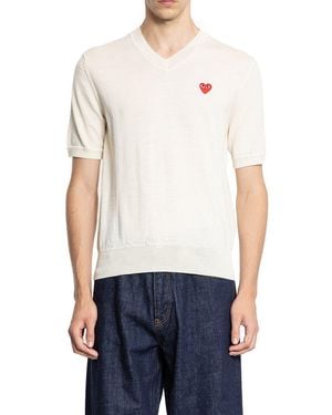 COMME DES GARÇONS PLAY T-shirts & Tank Tops - White