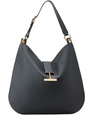 Tom Ford Tara Large Shoulder Bag - Black