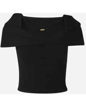 Cult Gaia Top Punto Prescott - Black