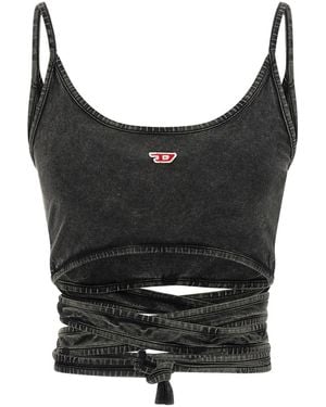DIESEL 'leya Tail' Top - Black