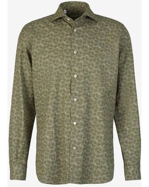 Vincenzo Di Ruggiero Printed Cotton Shirt - Green