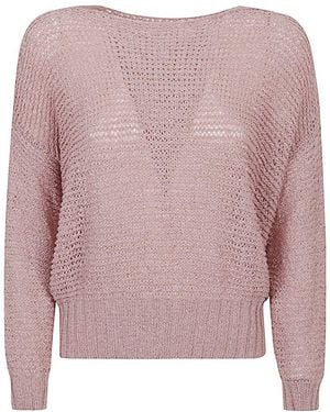 Base London Cotton Blend Jumper - Pink