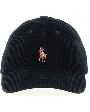 Polo Ralph Lauren Ribbed Velvet Hat - Blue