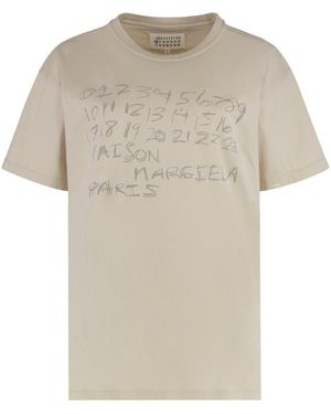 Maison Margiela Cotton Number T-shirt - White