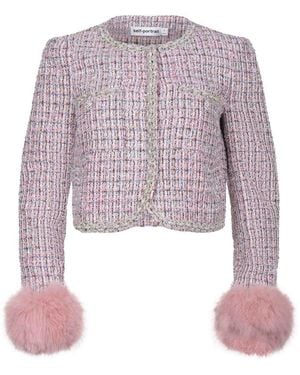 Self-Portrait Jackets - Pink